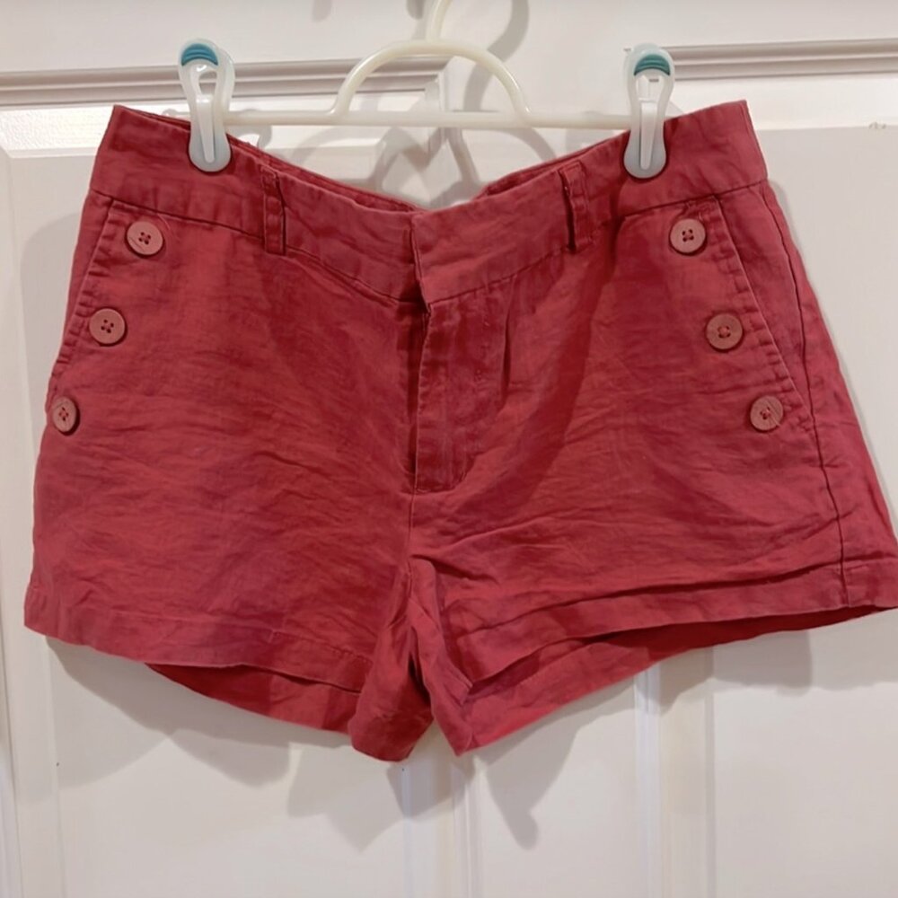 Cynthia‎ Rowley Coastal 100% Linen Shorts | Size 6 | Good Condition